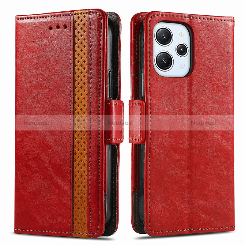 Leather Case Stands Flip Cover Holder S02D for Xiaomi Redmi 12 4G