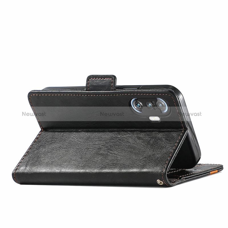 Leather Case Stands Flip Cover Holder S02D for Xiaomi Redmi K40 Gaming 5G