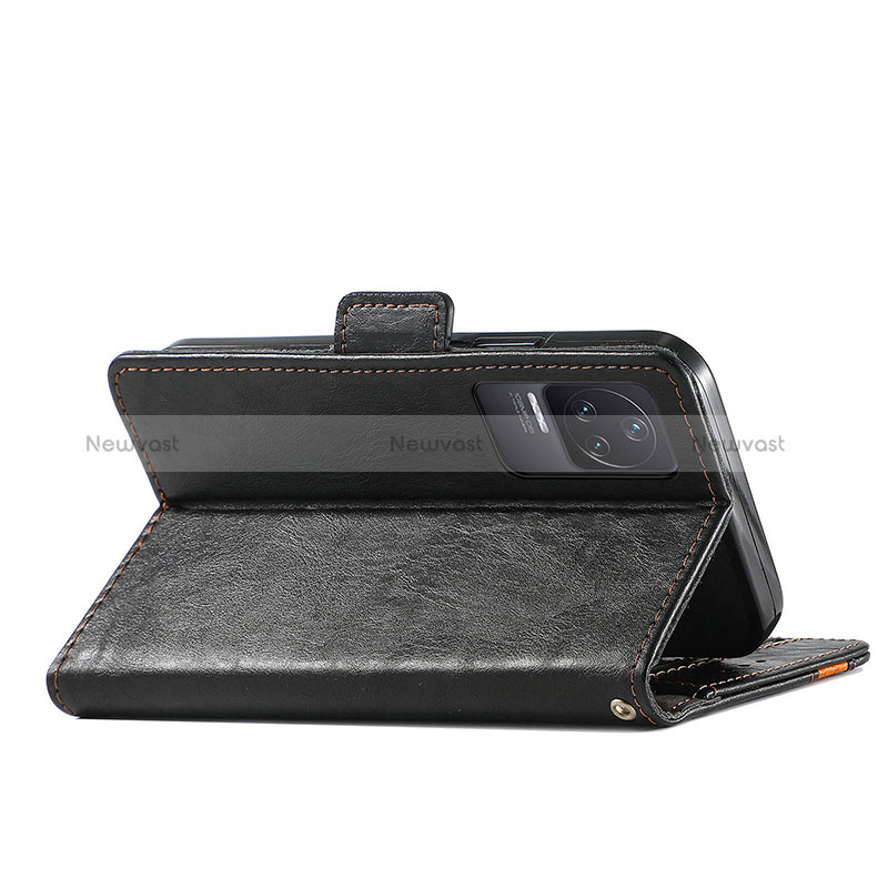 Leather Case Stands Flip Cover Holder S02D for Xiaomi Redmi K50 5G