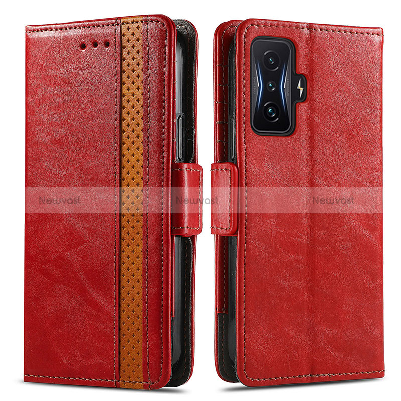 Leather Case Stands Flip Cover Holder S02D for Xiaomi Redmi K50 Gaming AMG F1 5G