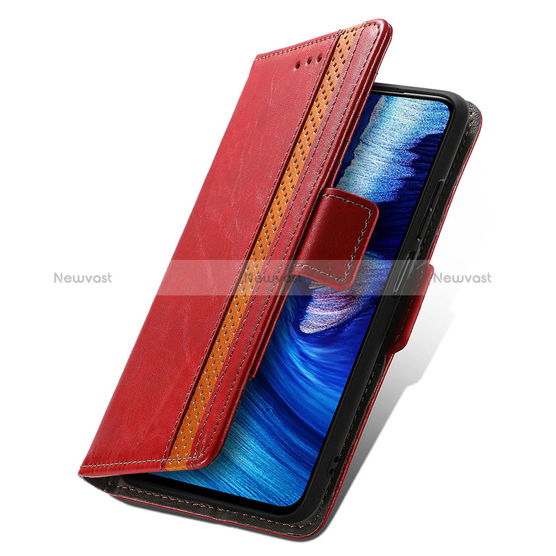 Leather Case Stands Flip Cover Holder S02D for Xiaomi Redmi Note 10 5G