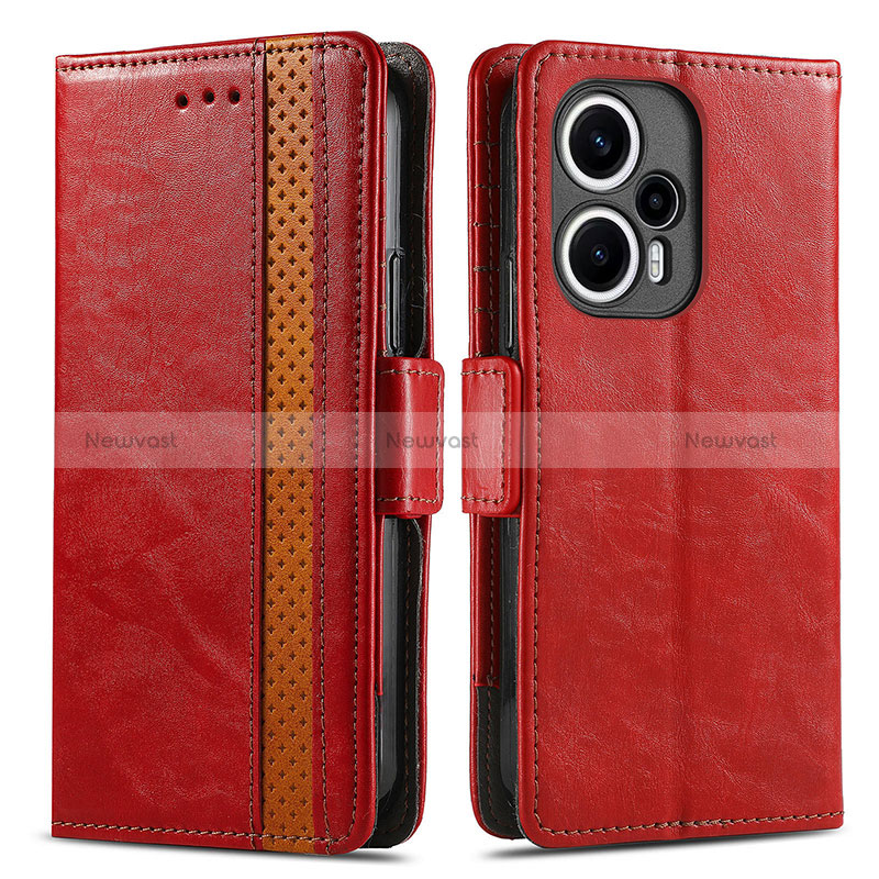 Leather Case Stands Flip Cover Holder S02D for Xiaomi Redmi Note 12 Turbo 5G