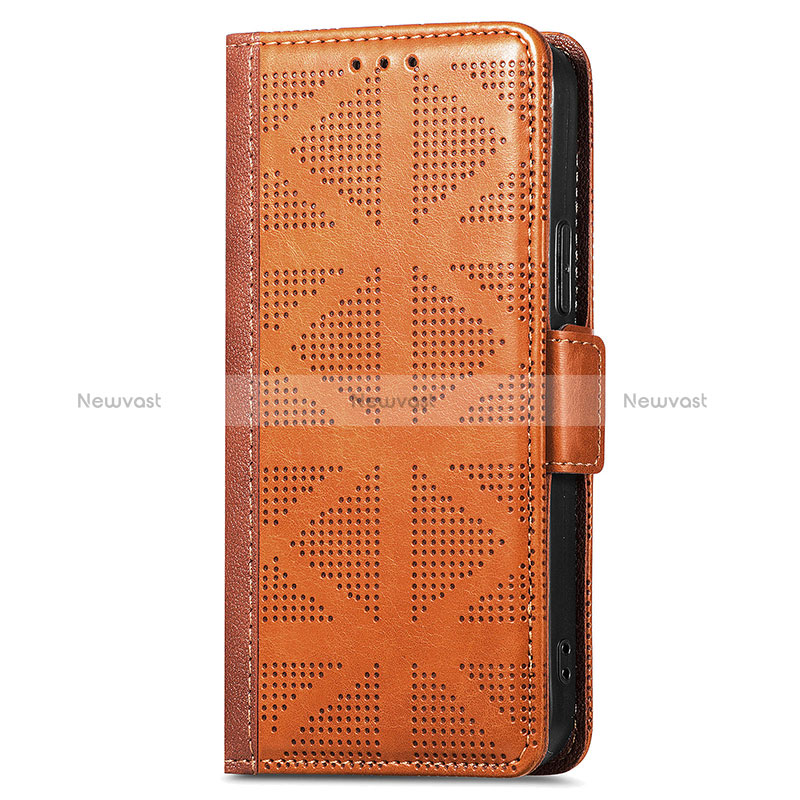 Leather Case Stands Flip Cover Holder S03D for Huawei Honor 60 SE 5G