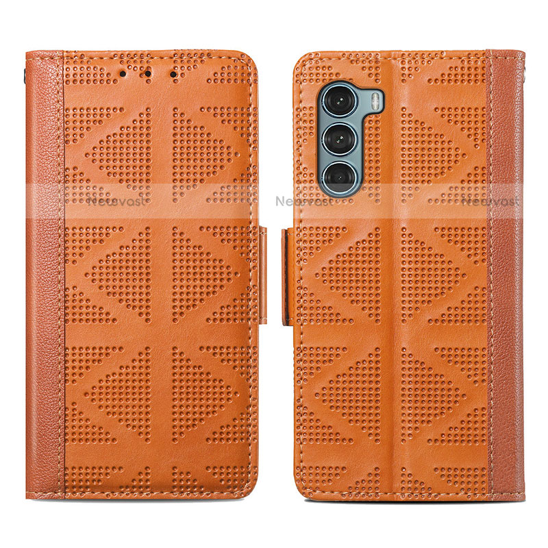 Leather Case Stands Flip Cover Holder S03D for Motorola Moto Edge S30 5G