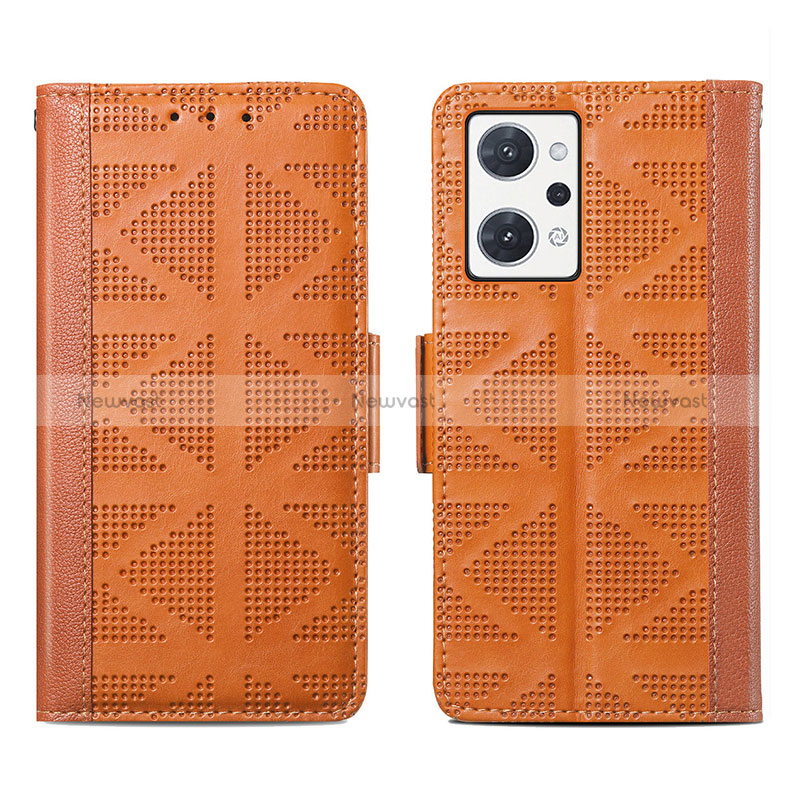 Leather Case Stands Flip Cover Holder S03D for Oppo Reno7 A