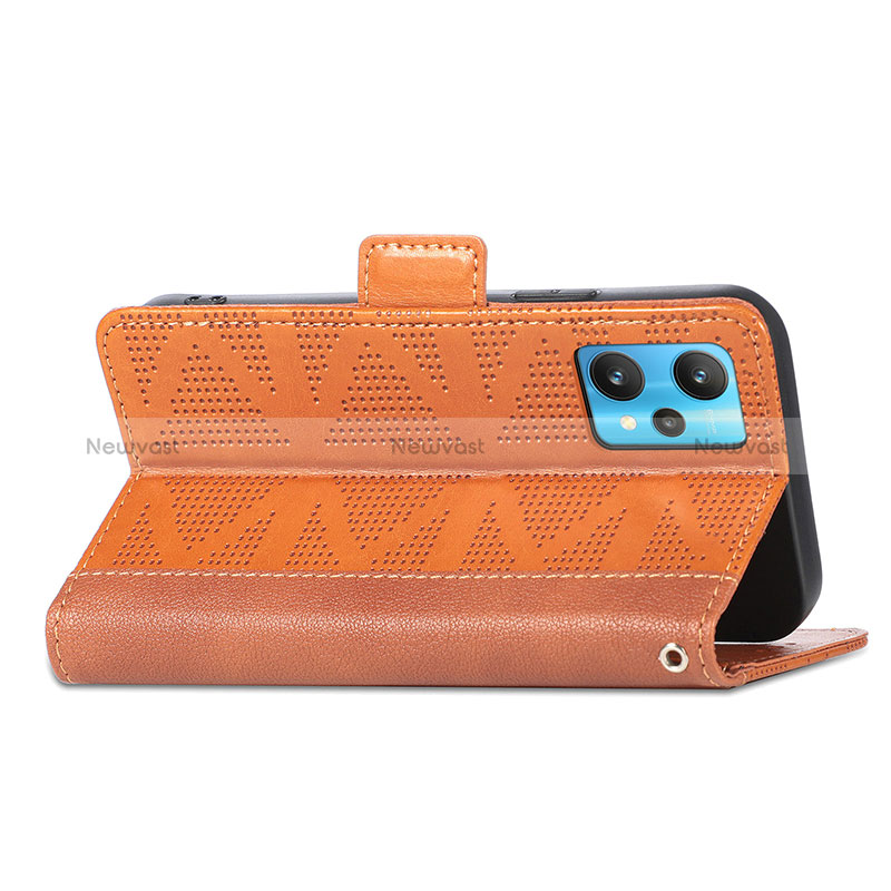 Leather Case Stands Flip Cover Holder S03D for Realme 9 4G