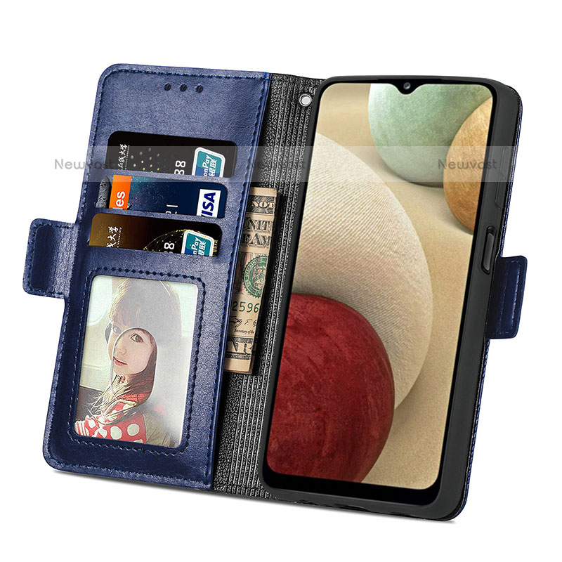 Leather Case Stands Flip Cover Holder S03D for Samsung Galaxy F12