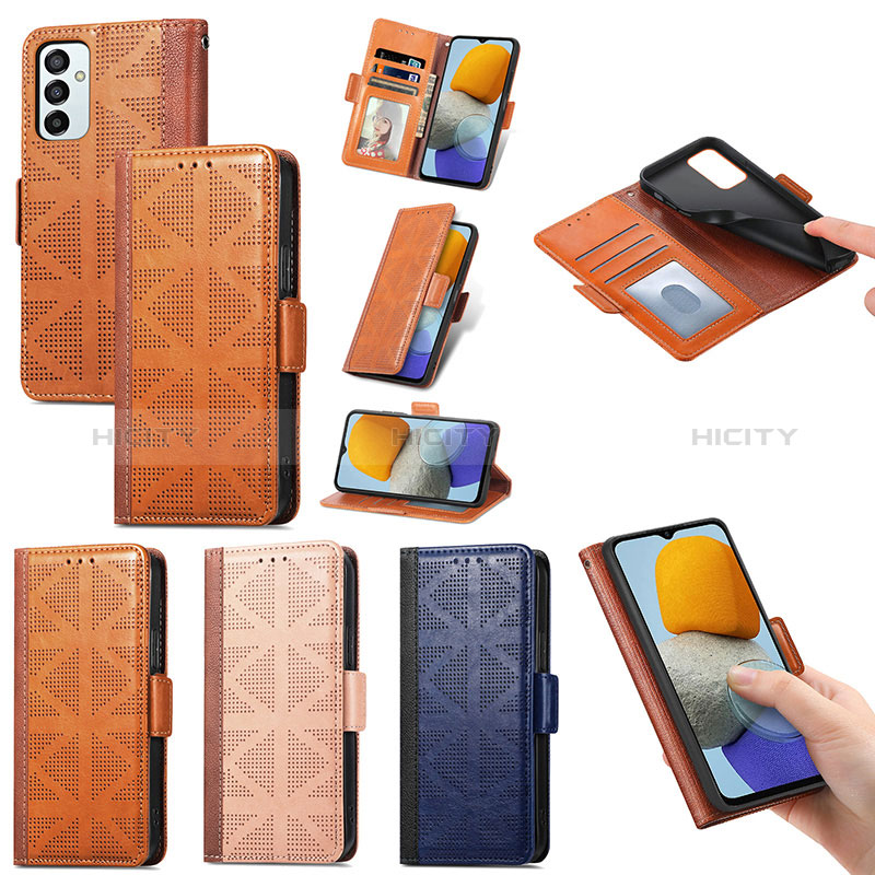 Leather Case Stands Flip Cover Holder S03D for Samsung Galaxy F23 5G