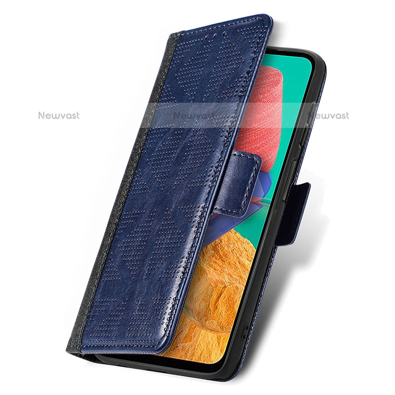 Leather Case Stands Flip Cover Holder S03D for Samsung Galaxy M33 5G