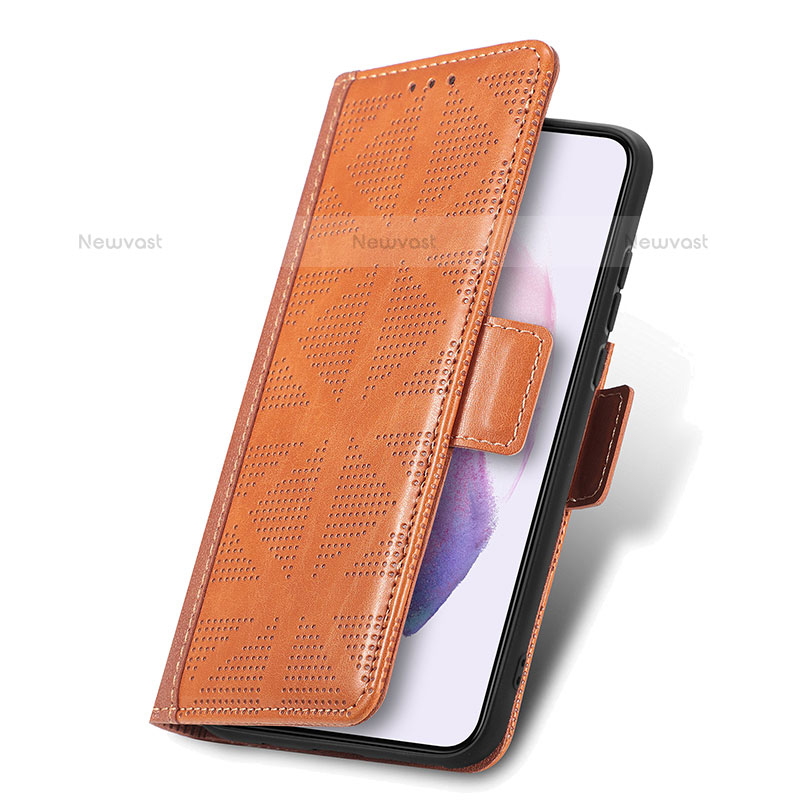 Leather Case Stands Flip Cover Holder S03D for Samsung Galaxy S21 FE 5G