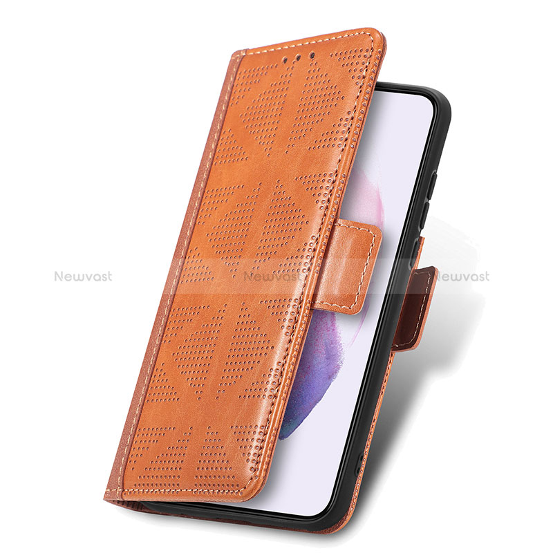 Leather Case Stands Flip Cover Holder S03D for Samsung Galaxy S22 Plus 5G