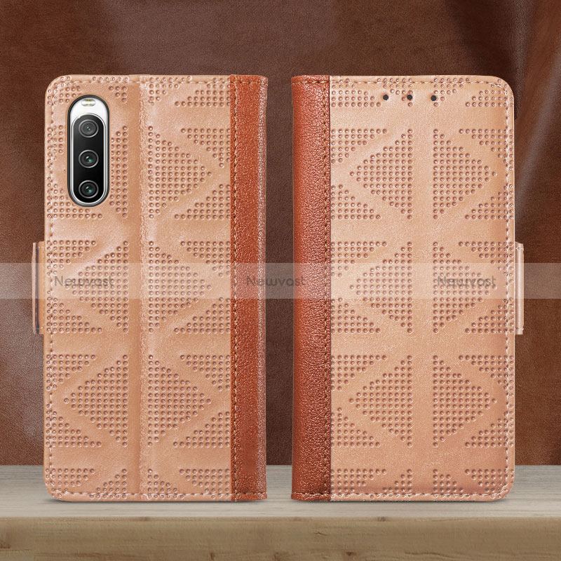 Leather Case Stands Flip Cover Holder S03D for Sony Xperia 10 IV SO-52C