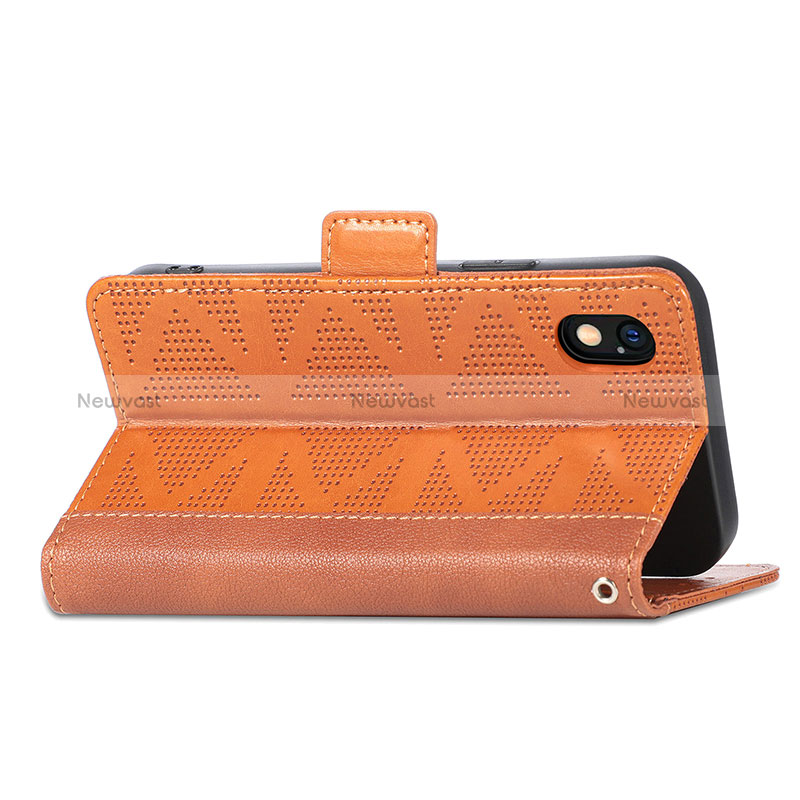 Leather Case Stands Flip Cover Holder S03D for Sony Xperia Ace III SO-53C