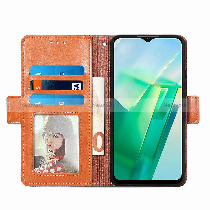 Leather Case Stands Flip Cover Holder S03D for Vivo Y73t