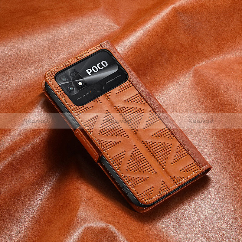 Leather Case Stands Flip Cover Holder S03D for Xiaomi Poco C40