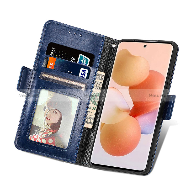 Leather Case Stands Flip Cover Holder S03D for Xiaomi Redmi K50 Ultra 5G