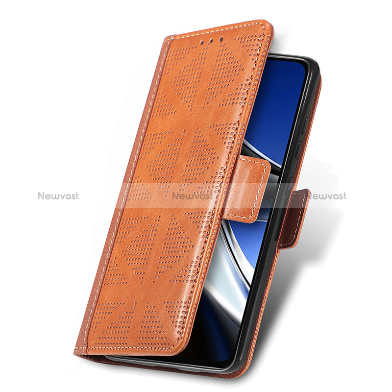 Leather Case Stands Flip Cover Holder S03D for Xiaomi Redmi Note 11E Pro 5G