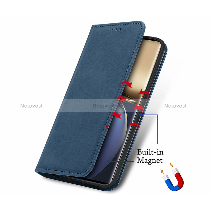 Leather Case Stands Flip Cover Holder S04D for Huawei Honor Magic3 5G