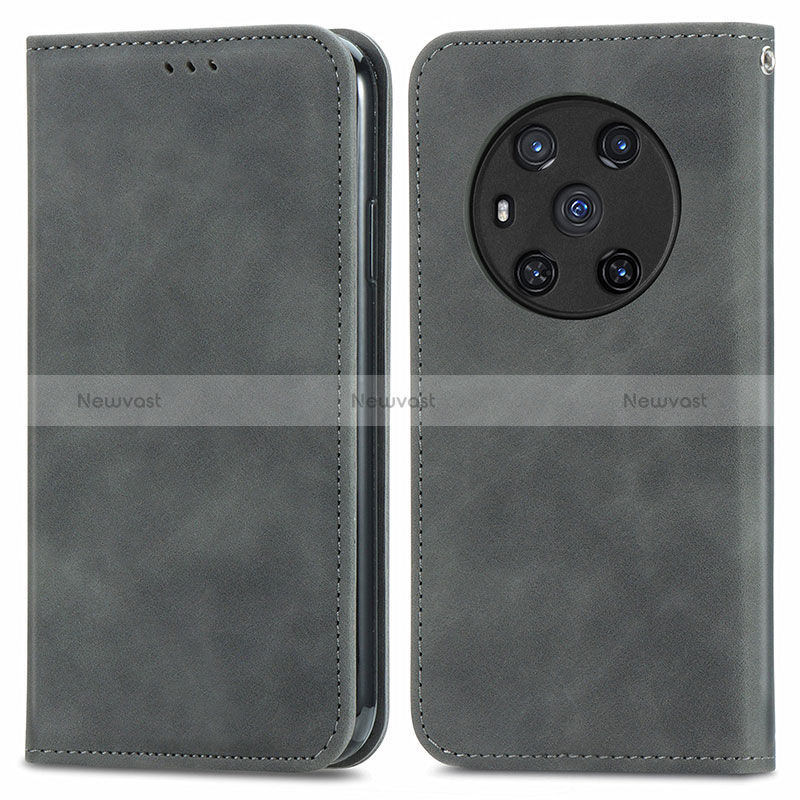 Leather Case Stands Flip Cover Holder S04D for Huawei Honor Magic3 5G