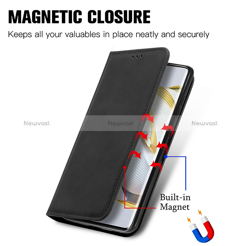 Leather Case Stands Flip Cover Holder S04D for Huawei Nova 10