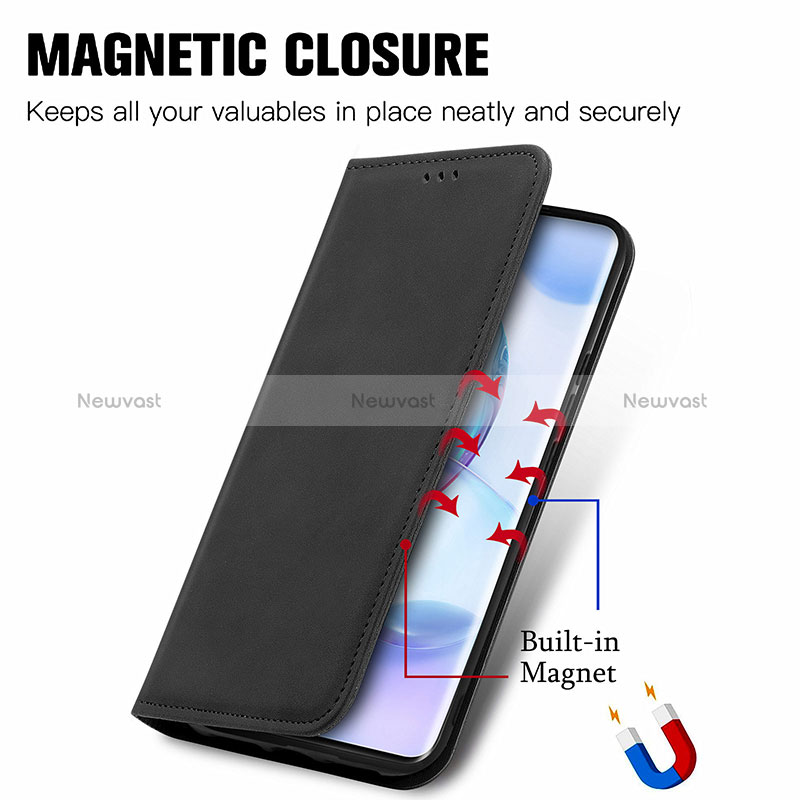 Leather Case Stands Flip Cover Holder S04D for Huawei Nova 9