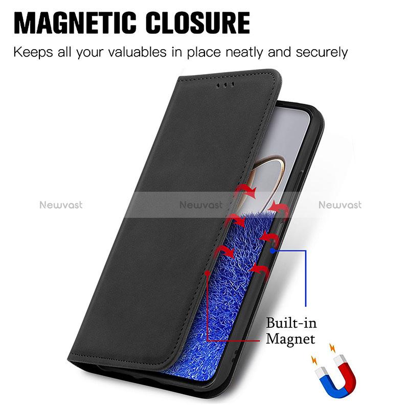 Leather Case Stands Flip Cover Holder S04D for Huawei Nova Y61