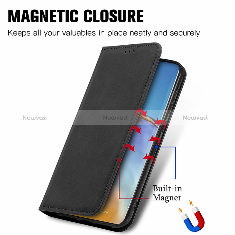 Leather Case Stands Flip Cover Holder S04D for Huawei P50