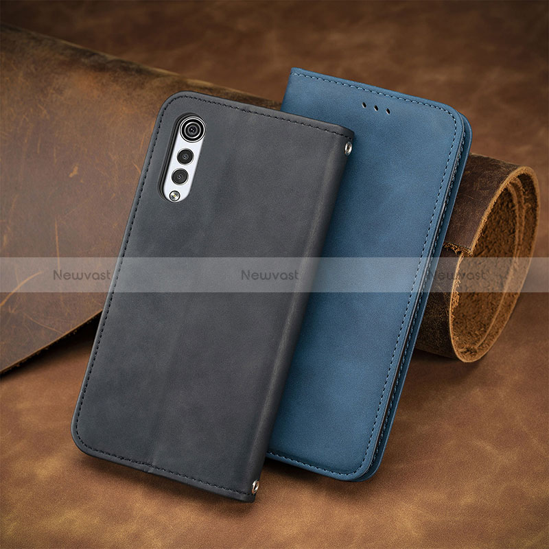 Leather Case Stands Flip Cover Holder S04D for LG Velvet 2 Pro