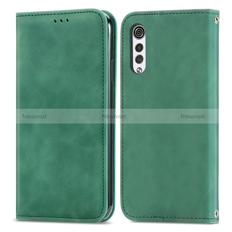 Leather Case Stands Flip Cover Holder S04D for LG Velvet 2 Pro