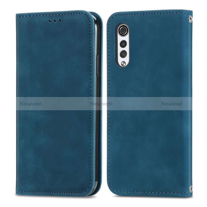 Leather Case Stands Flip Cover Holder S04D for LG Velvet 2 Pro