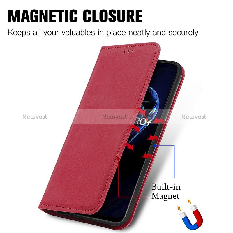 Leather Case Stands Flip Cover Holder S04D for Realme 9 4G