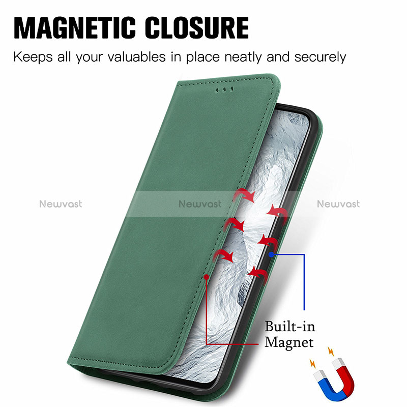 Leather Case Stands Flip Cover Holder S04D for Realme GT Master 5G