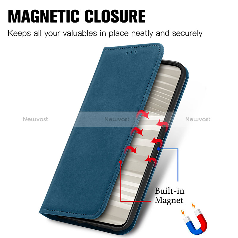 Leather Case Stands Flip Cover Holder S04D for Realme GT2 Pro 5G