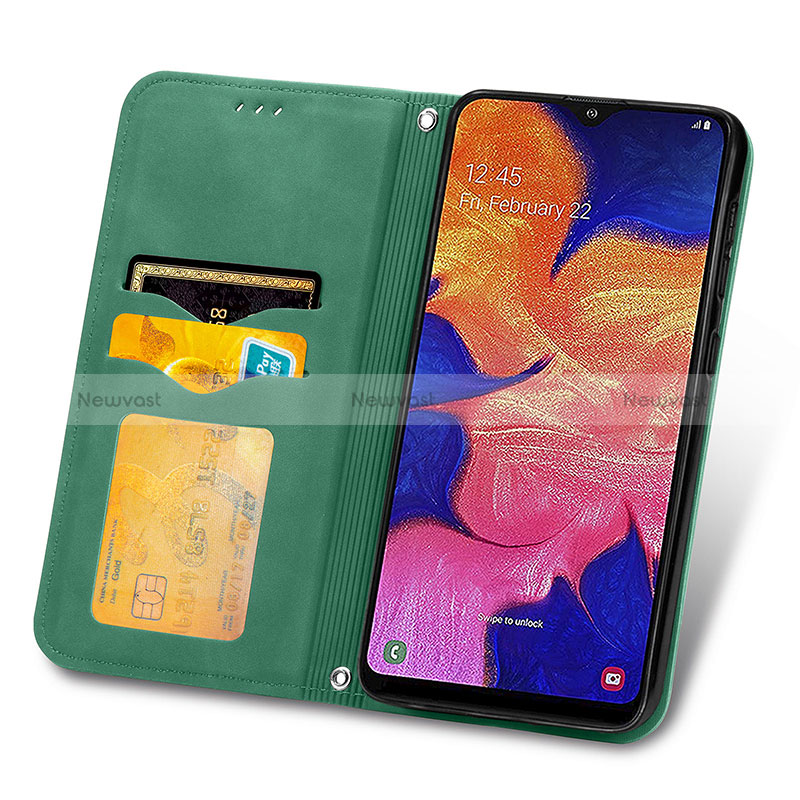 Leather Case Stands Flip Cover Holder S04D for Samsung Galaxy A10