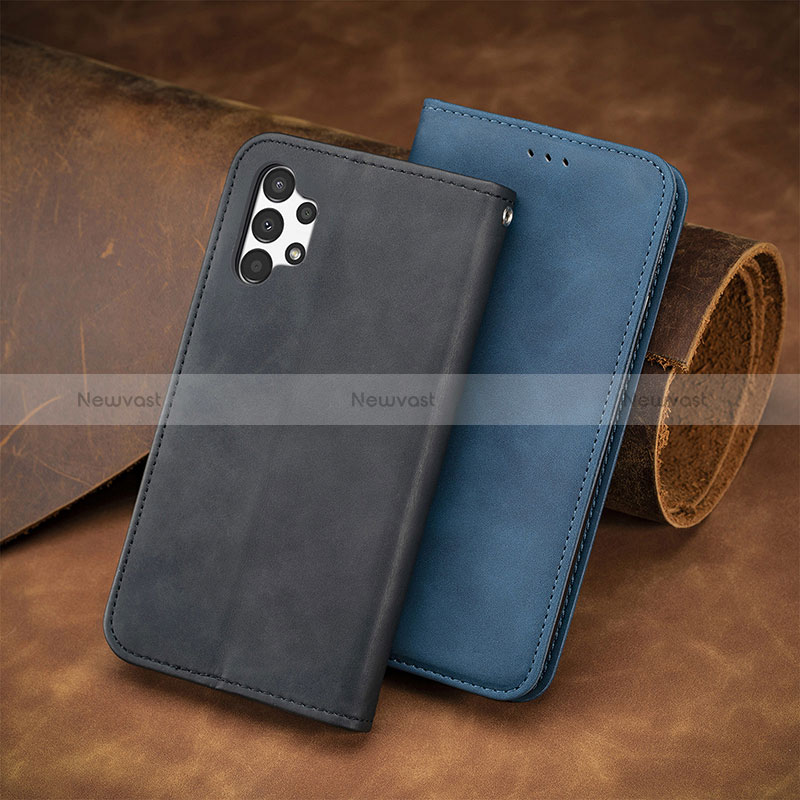 Leather Case Stands Flip Cover Holder S04D for Samsung Galaxy A13 4G