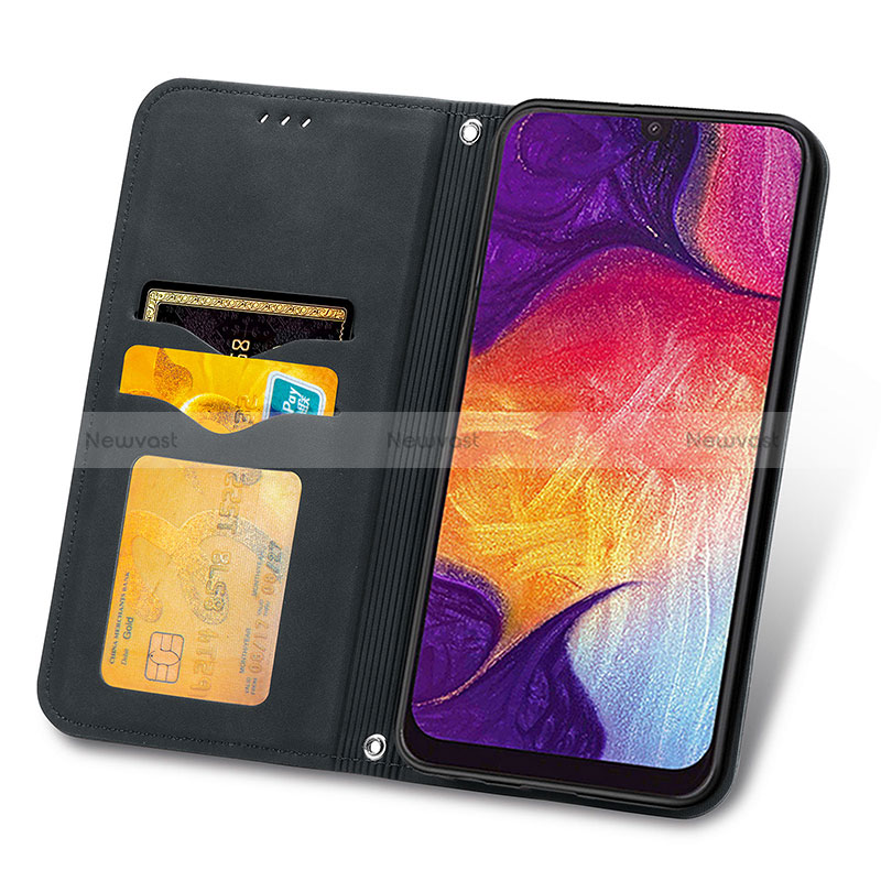 Leather Case Stands Flip Cover Holder S04D for Samsung Galaxy A30S