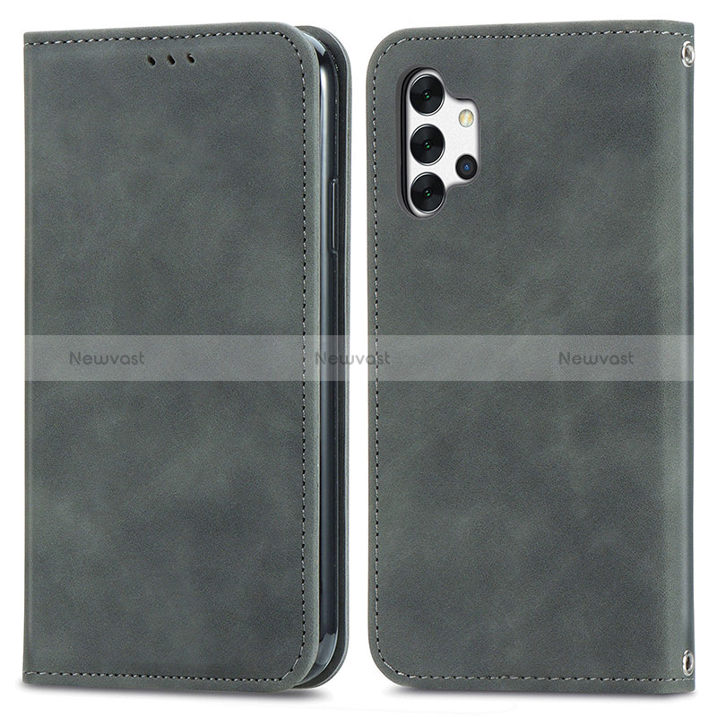 Leather Case Stands Flip Cover Holder S04D for Samsung Galaxy A32 4G