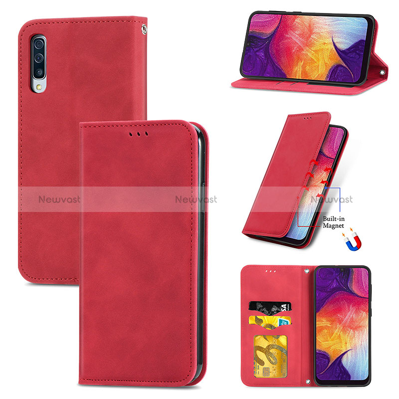 Leather Case Stands Flip Cover Holder S04D for Samsung Galaxy A70S