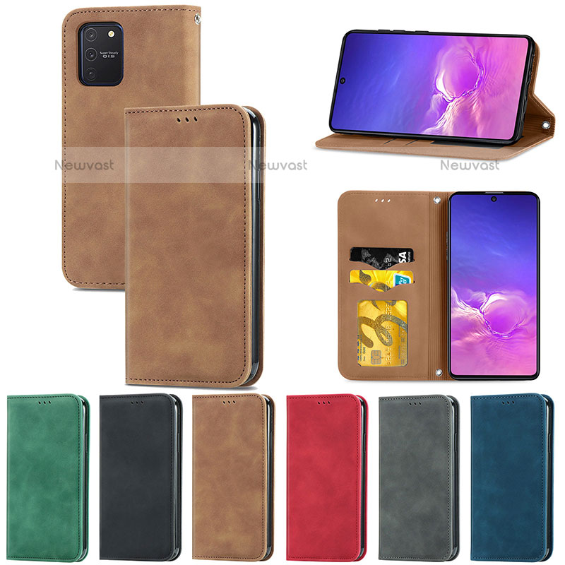 Leather Case Stands Flip Cover Holder S04D for Samsung Galaxy A91