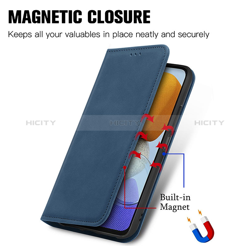 Leather Case Stands Flip Cover Holder S04D for Samsung Galaxy F23 5G