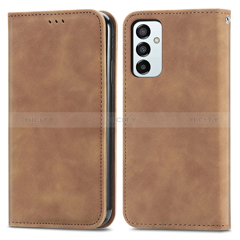 Leather Case Stands Flip Cover Holder S04D for Samsung Galaxy F23 5G