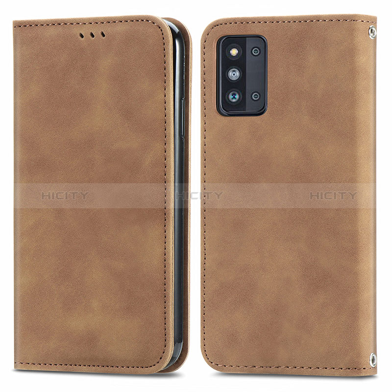 Leather Case Stands Flip Cover Holder S04D for Samsung Galaxy F52 5G