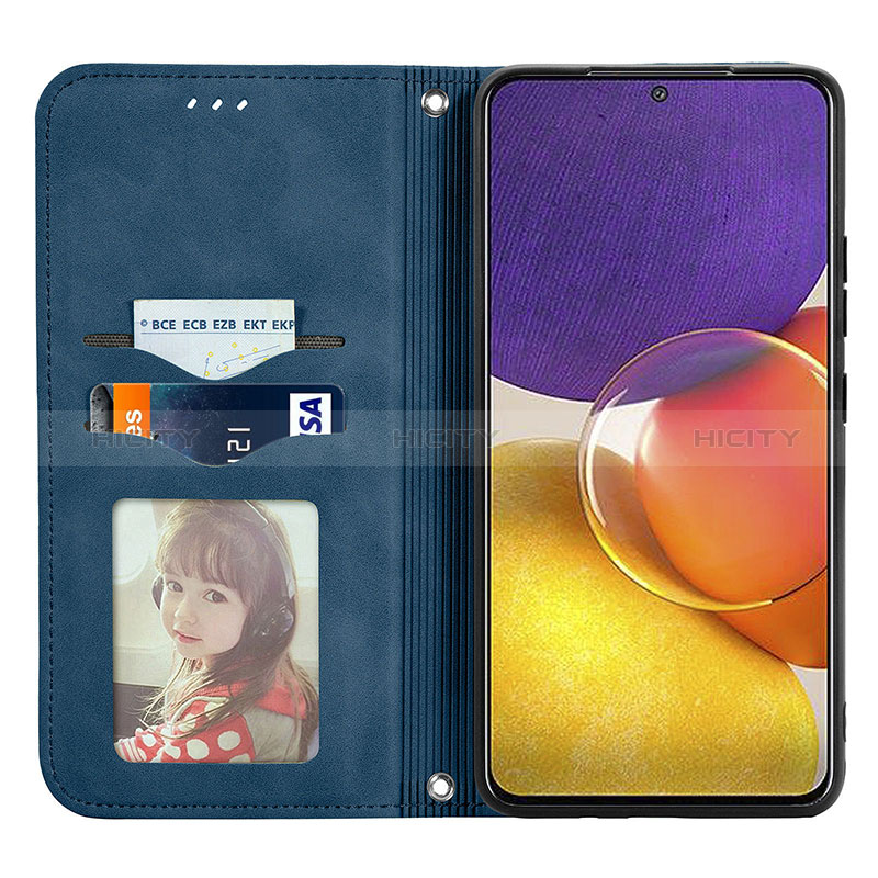 Leather Case Stands Flip Cover Holder S04D for Samsung Galaxy F54 5G