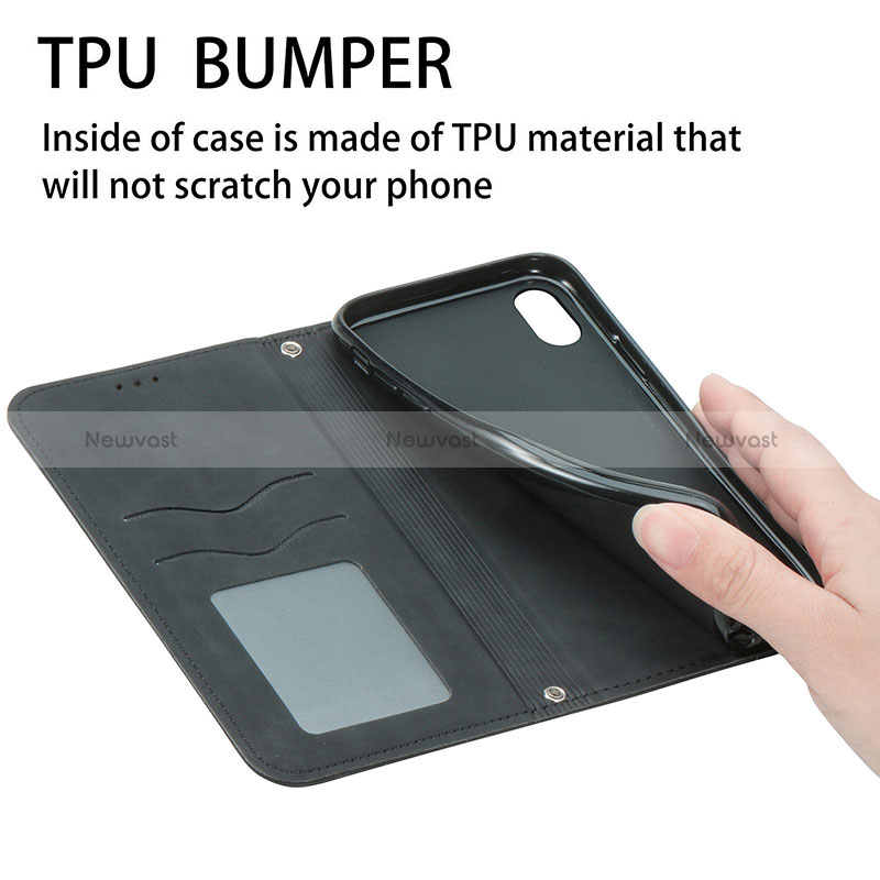 Leather Case Stands Flip Cover Holder S04D for Samsung Galaxy M12