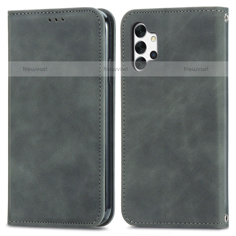 Leather Case Stands Flip Cover Holder S04D for Samsung Galaxy M32 5G