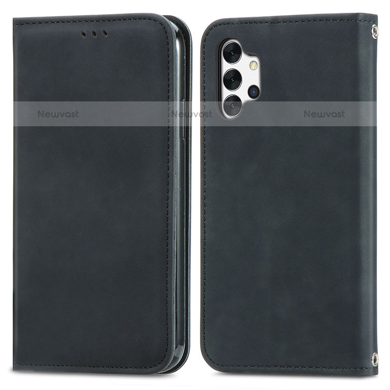 Leather Case Stands Flip Cover Holder S04D for Samsung Galaxy M32 5G