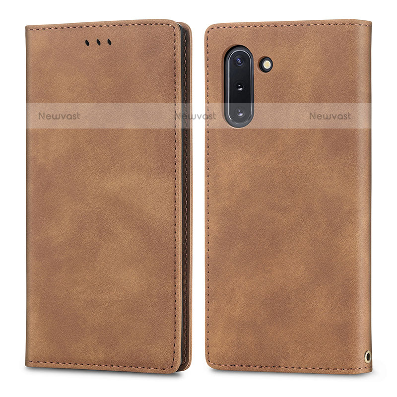 Leather Case Stands Flip Cover Holder S04D for Samsung Galaxy Note 10 5G