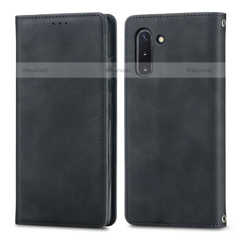 Leather Case Stands Flip Cover Holder S04D for Samsung Galaxy Note 10 5G