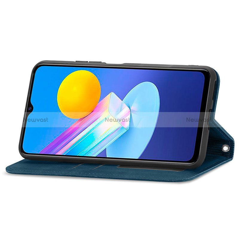 Leather Case Stands Flip Cover Holder S04D for Vivo iQOO Z3 5G