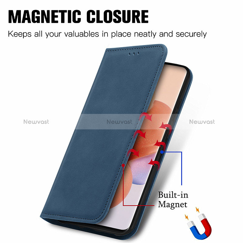 Leather Case Stands Flip Cover Holder S04D for Xiaomi Civi 1S 5G